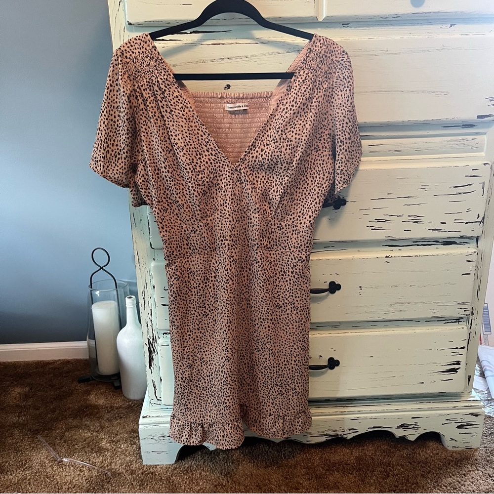 Abercrombie & Fitch Animal Print Mini Dress Dress, size medium.